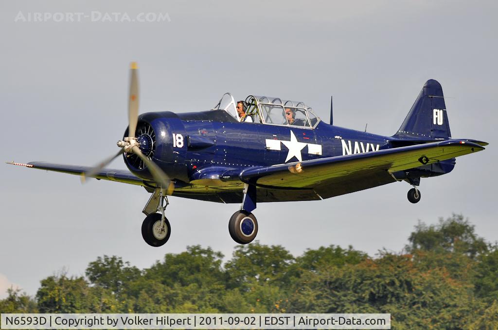 N6593D, 1949 North American T-6G Texan C/N 168-471, at Hahnweide