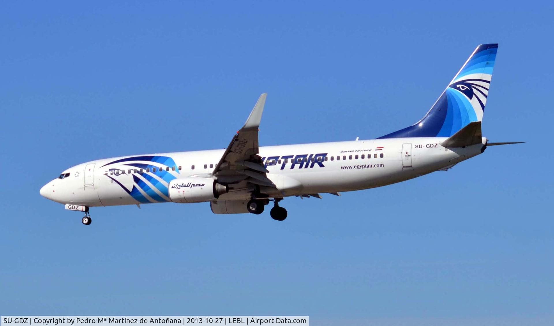 SU-GDZ, 2010 Boeing 737-866 C/N 40759, Aeropuerto El Prat Barcelona