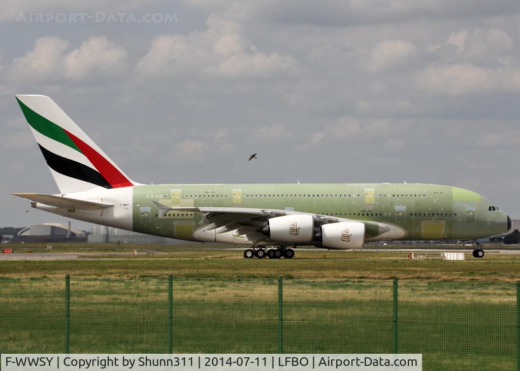 F-WWSY, 2014 Airbus A380-861 C/N 168, C/n 0168 - For Emirates