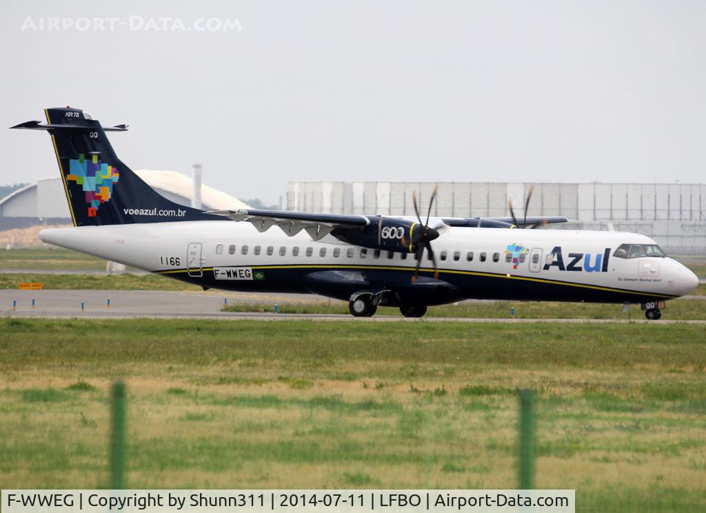 F-WWEG, 2014 ATR 72-600 C/N 1166, C/n 1166 - To be PR-AQQ