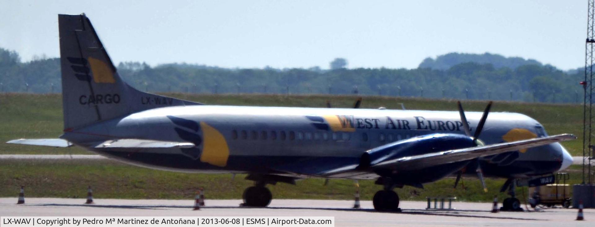 LX-WAV, 1991 British Aerospace ATP C/N 2041, Aeropuerto Malmö Suecia
