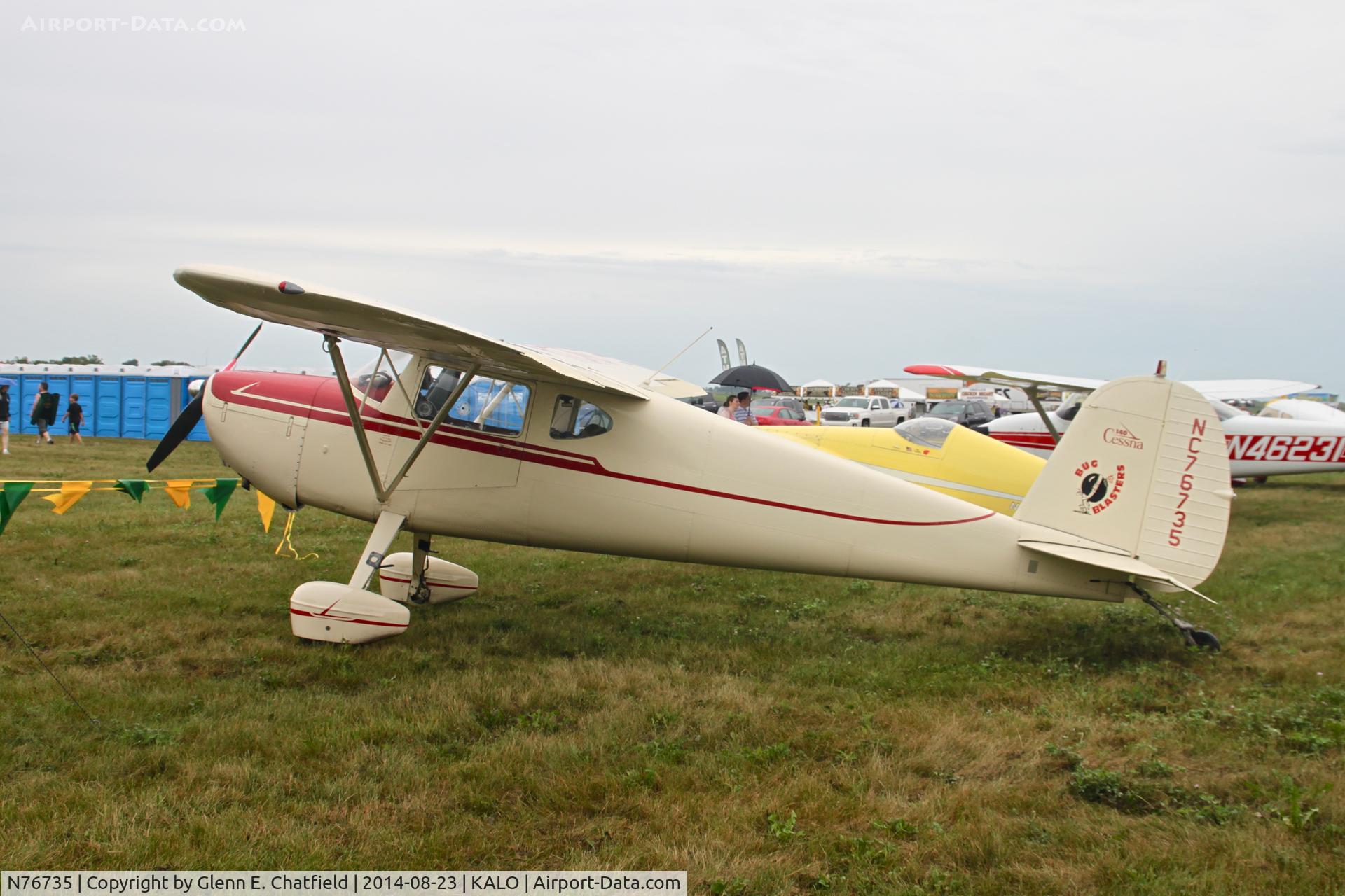 N76735, 1946 Cessna 140 C/N 11167, At the air show