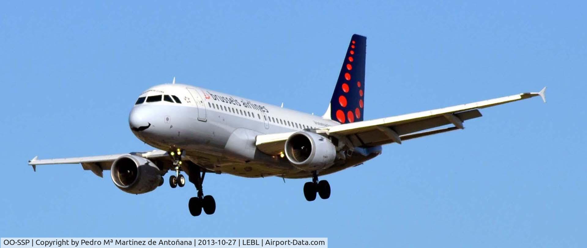 OO-SSP, 1996 Airbus A319-113 C/N 644, Aeropuerto El Prat Barcelona