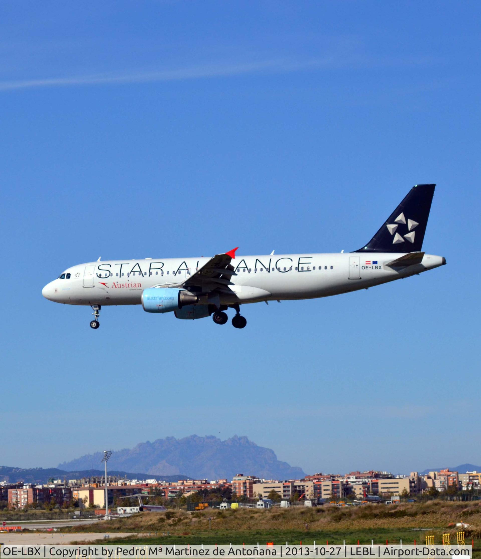 OE-LBX, 2002 Airbus A320-214 C/N 1735, Aeropuerto El Prat Barcelona