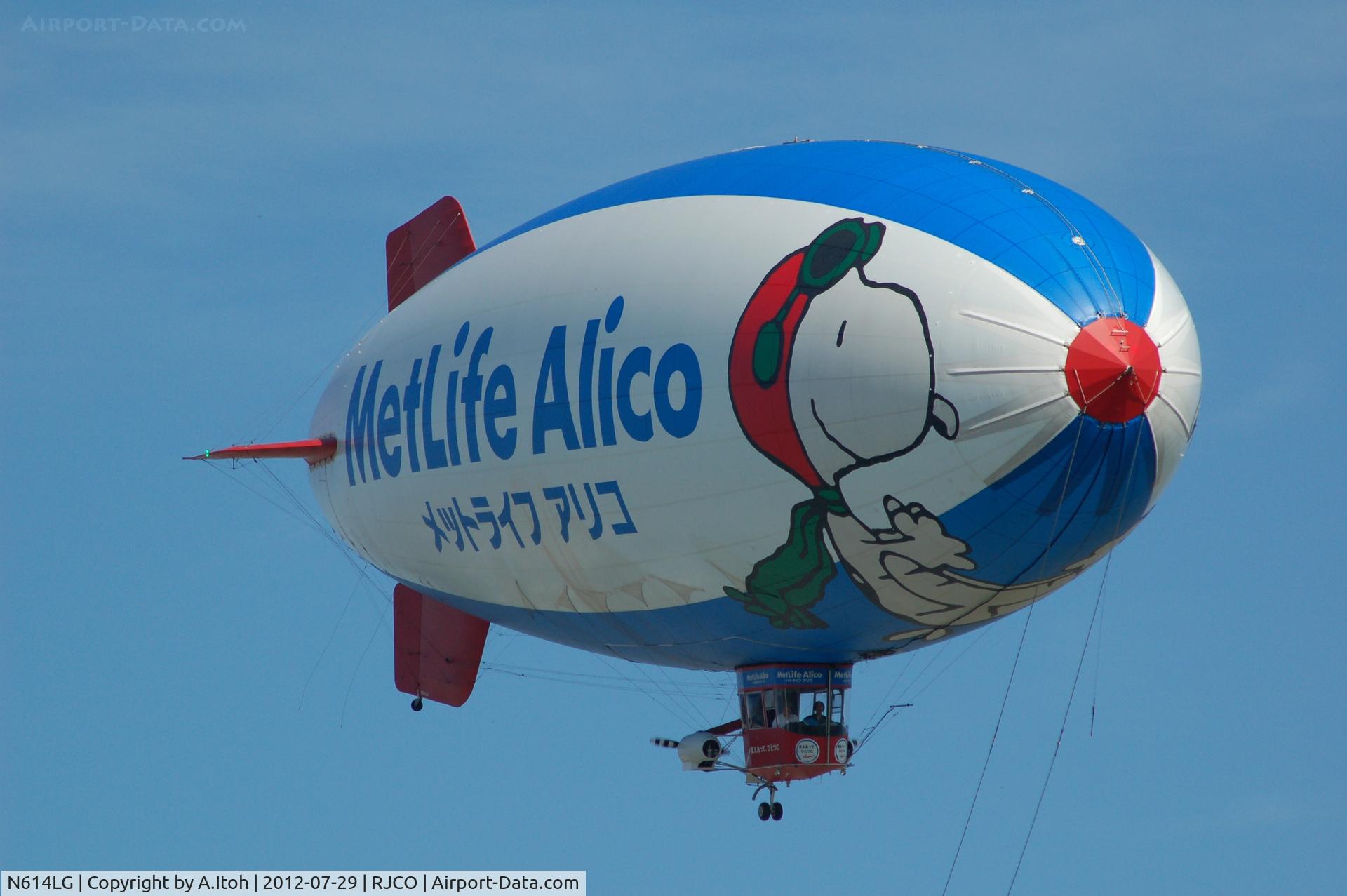 N614LG, 1997 American Blimp Corp A60R C/N 014, Snoopy