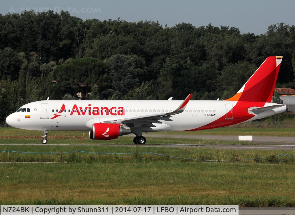 N724BK, 2014 Airbus A320-214 C/N 6153, Delivery day...