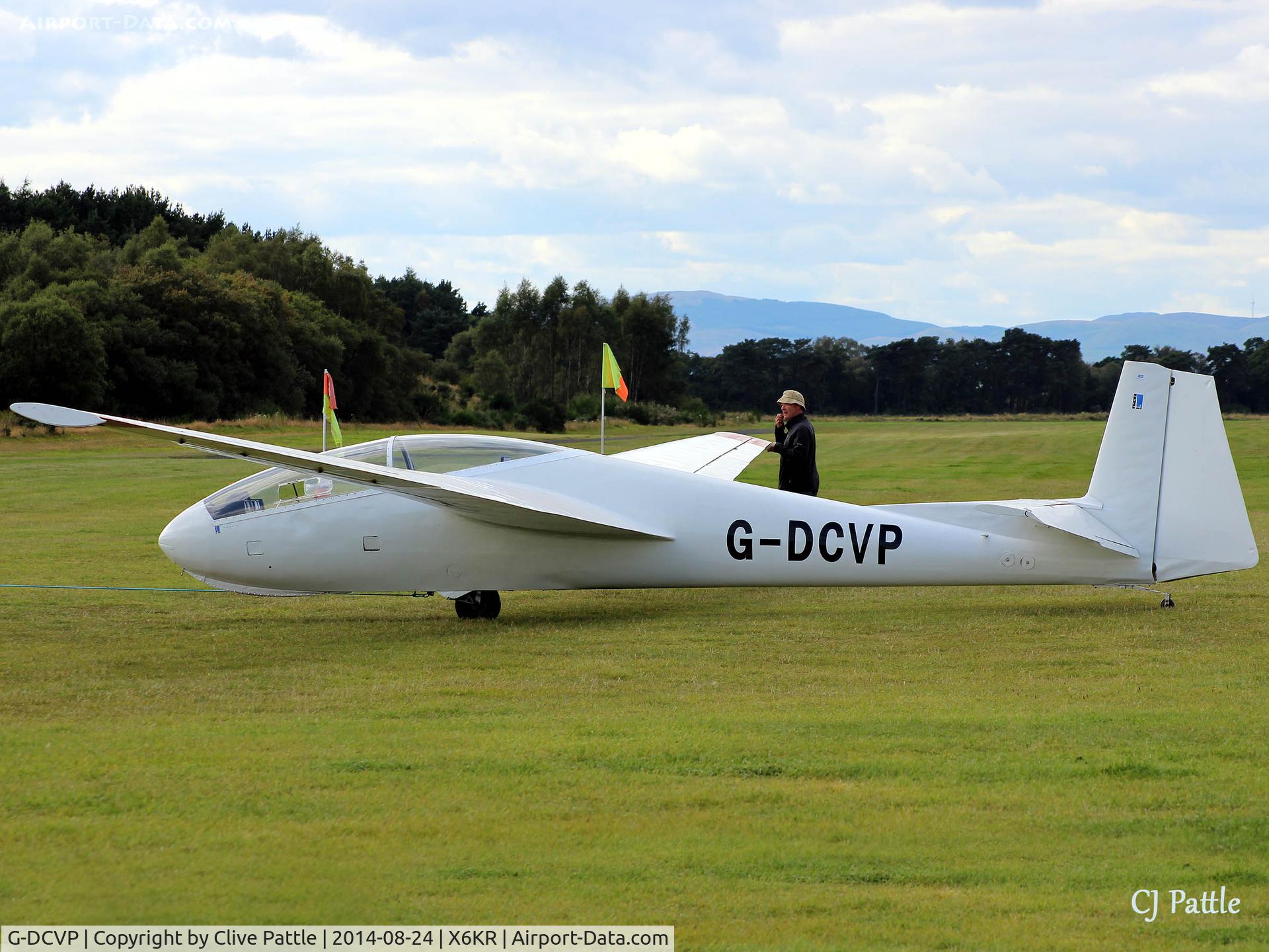 G-DCVP, PZL-Bielsko SZD-9bis Bocian 1E C/N P-597, Tow back to the hangar at Portmoak, Scotland