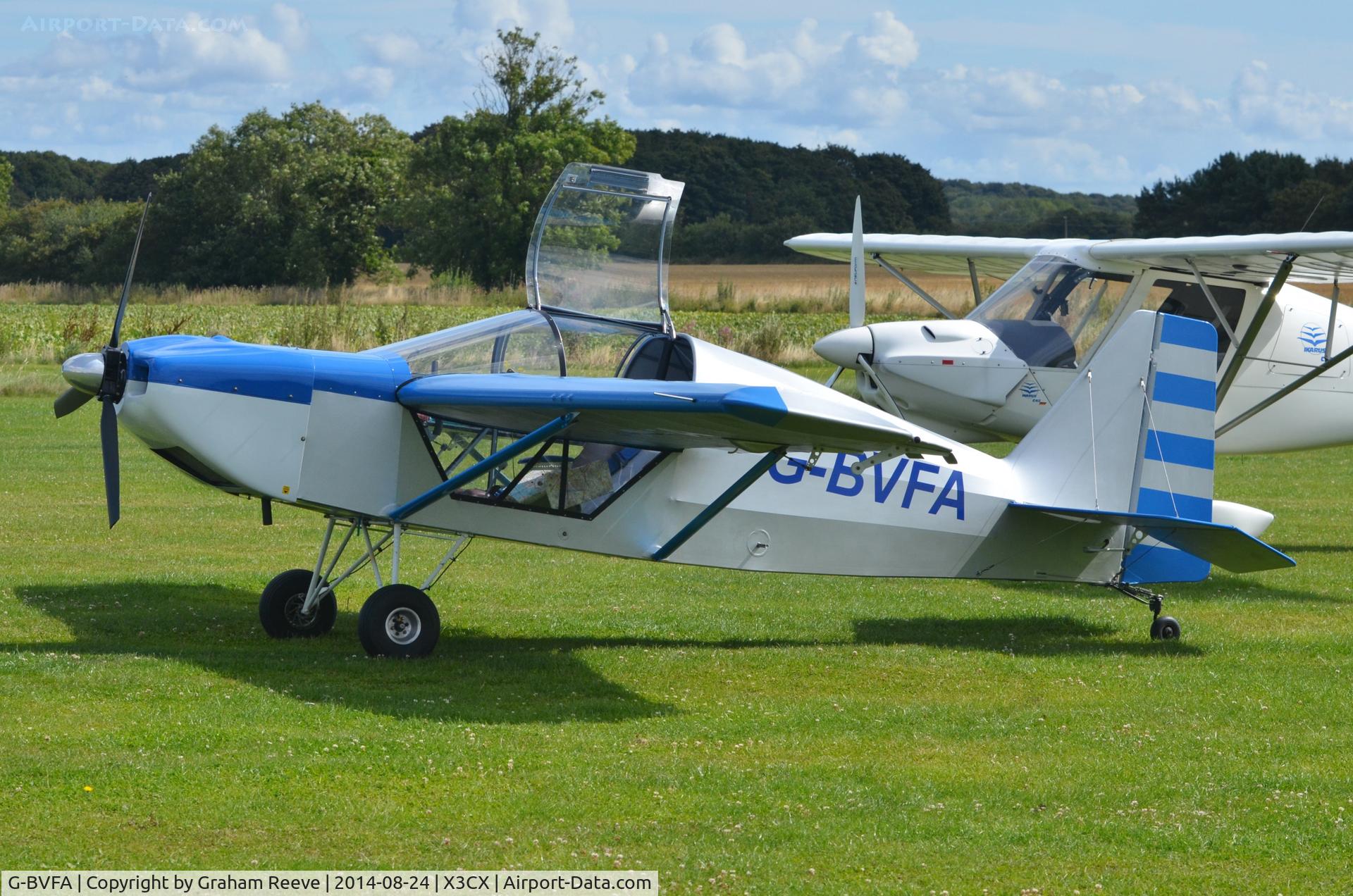 G-BVFA, 1994 Rans S-10 Sakota C/N PFA 194-12298, Parked at Northrepps.