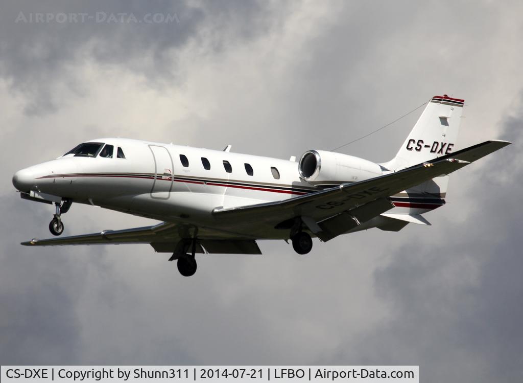 CS-DXE, 2005 Cessna 560 Citation Excel C/N 560-5578, Landing rwy 32L