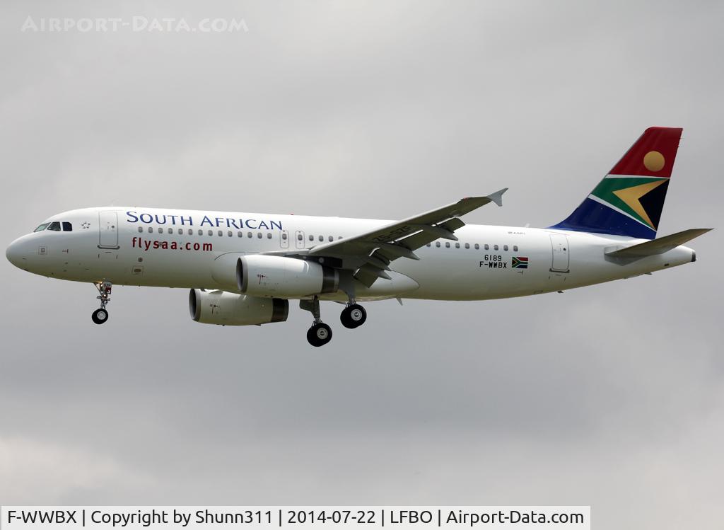 F-WWBX, 2014 Airbus A320-232 C/N 6189, C/n 6189 - To be ZS-ZSF