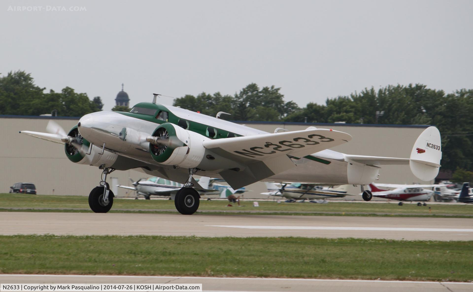 N2633, 1940 Lockheed 12A Electra Junior C/N 1281, Lockheed 12A