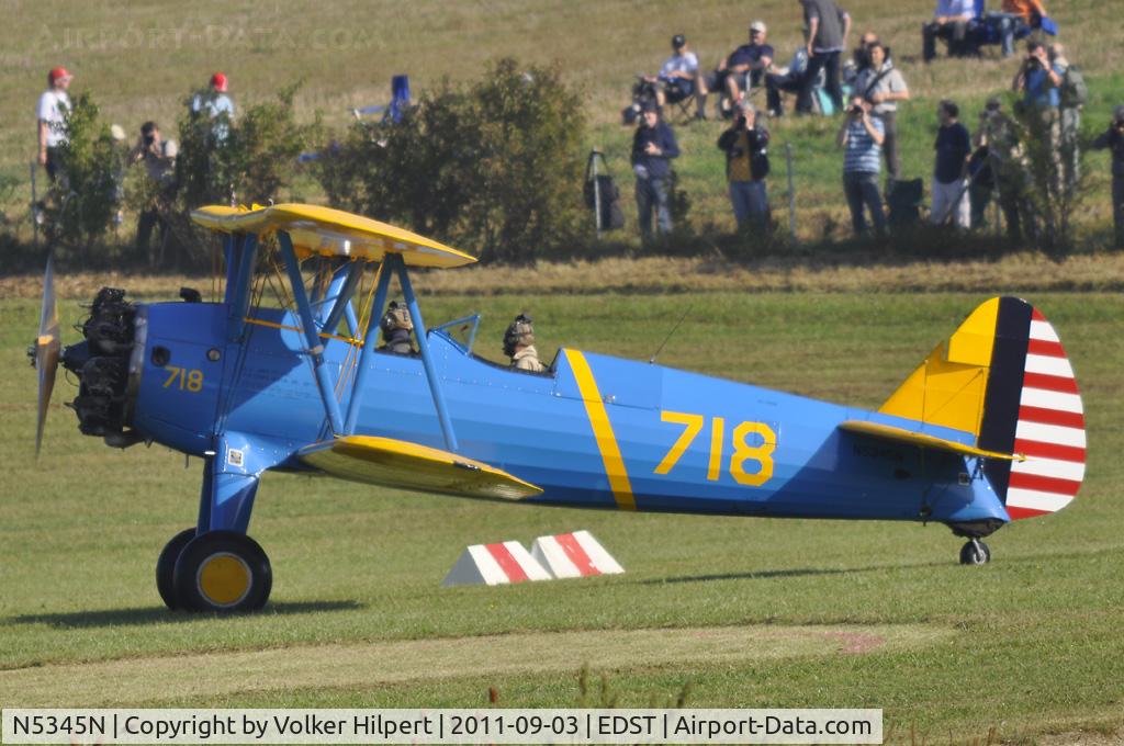 N5345N, 1942 Boeing A75 C/N 75-5718, at Hahnweide