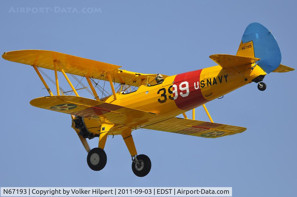 N67193, 1942 Boeing E75 (N2S-5) C/N 75-8116, at Hahnweide