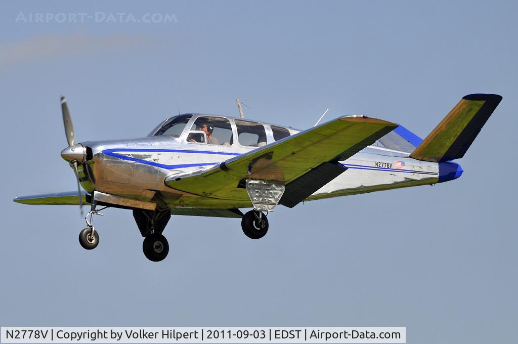 N2778V, 1947 Beech 35 Bonanza C/N D-170, at Hahnweide