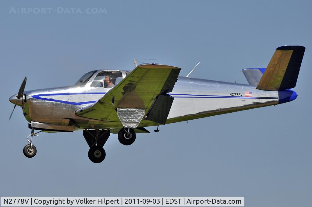 N2778V, 1947 Beech 35 Bonanza C/N D-170, at Hahnweide