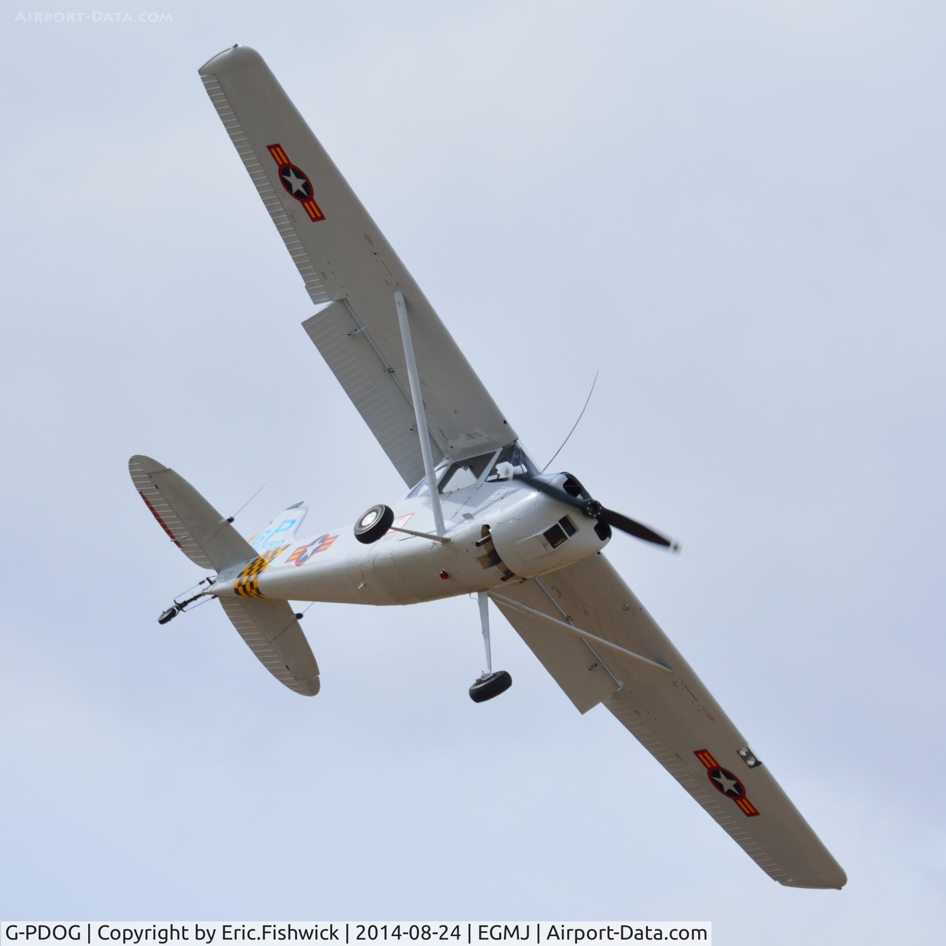G-PDOG, 1957 Cessna 305C C/N 24550, 44. G-PDOG at a superb Little Gransden Air & Car Show, Aug. 2014.