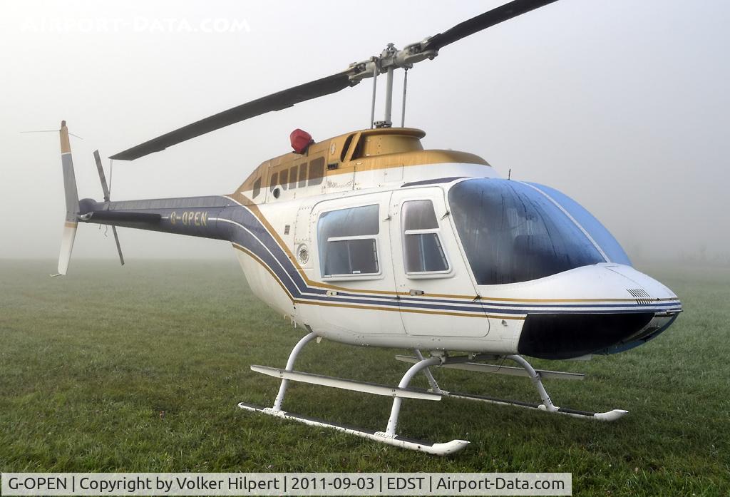 G-OPEN, 1994 Bell 206B JetRanger III C/N 4300, at Hahnweide