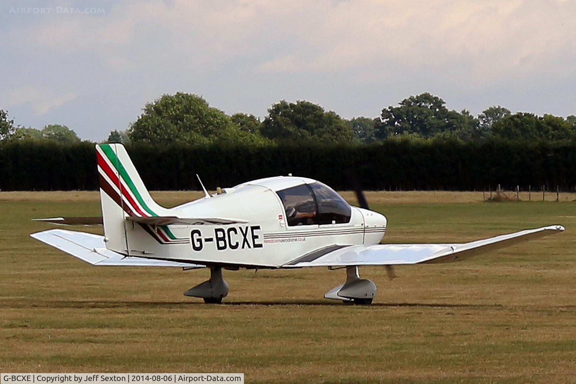 G-BCXE, 1975 Robin DR-400-108  Dauphin 2+2 C/N 1015, Taxiing at EGKH
