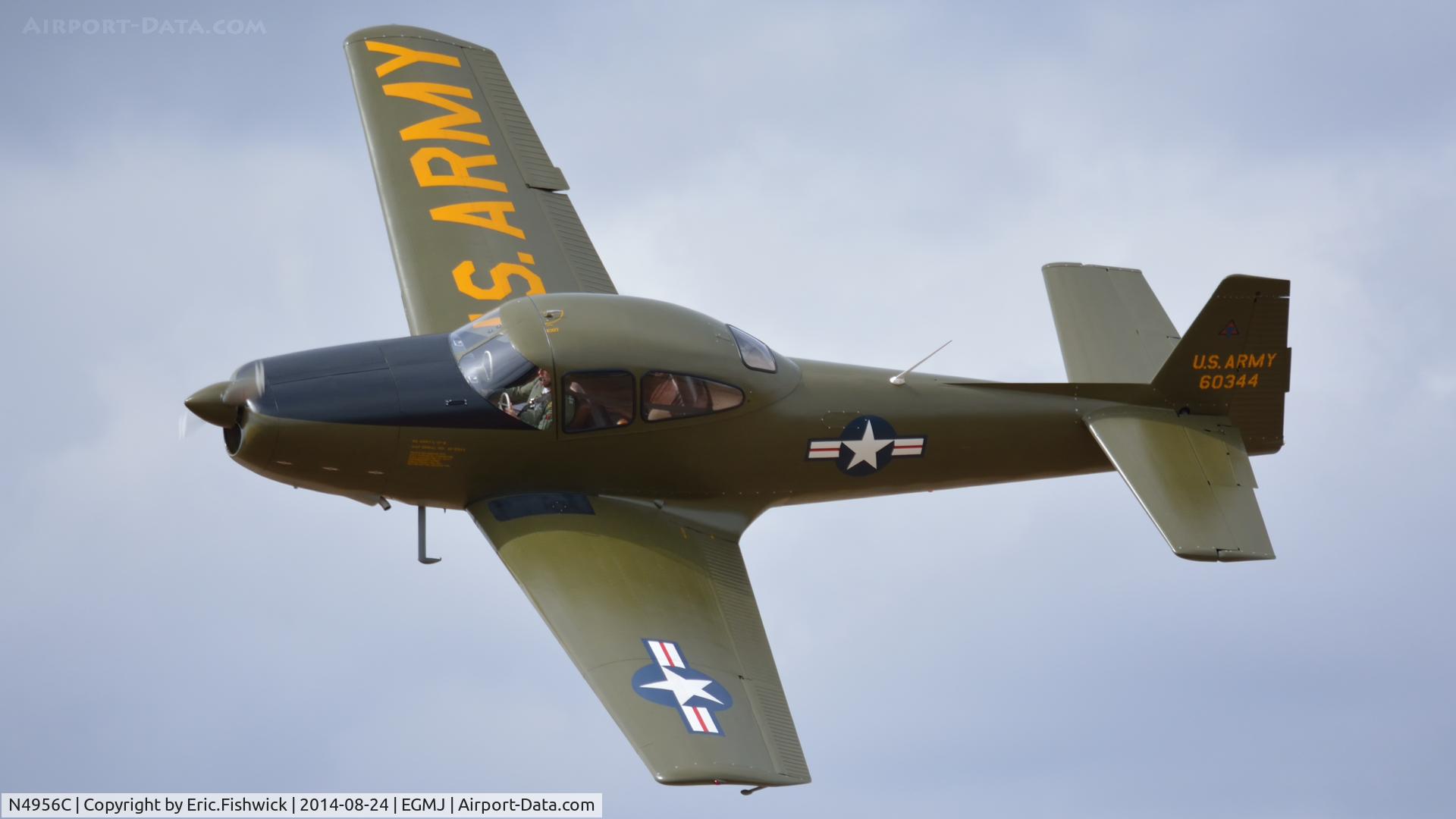 N4956C, North American Navion (NA-145) C/N NAV-4-344, 41. 60344 at a superb Little Gransden Air & Car Show, Aug. 2014.
