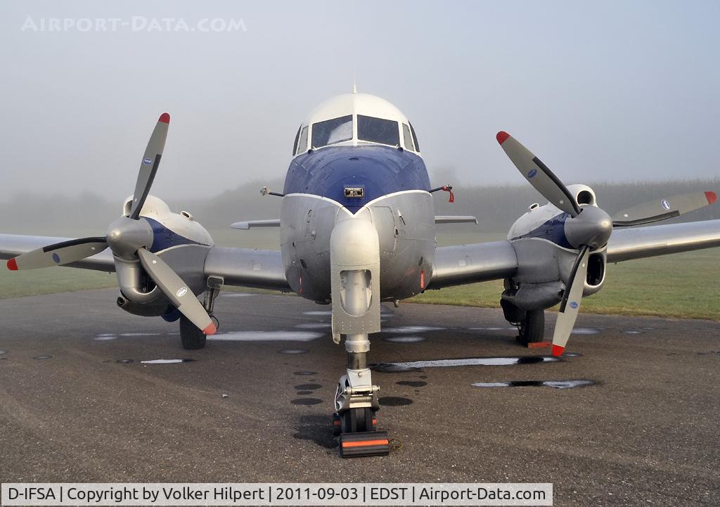 D-IFSA, 1962 De Havilland DH-104 Dove 7XC C/N 04531, at Hahnweide
