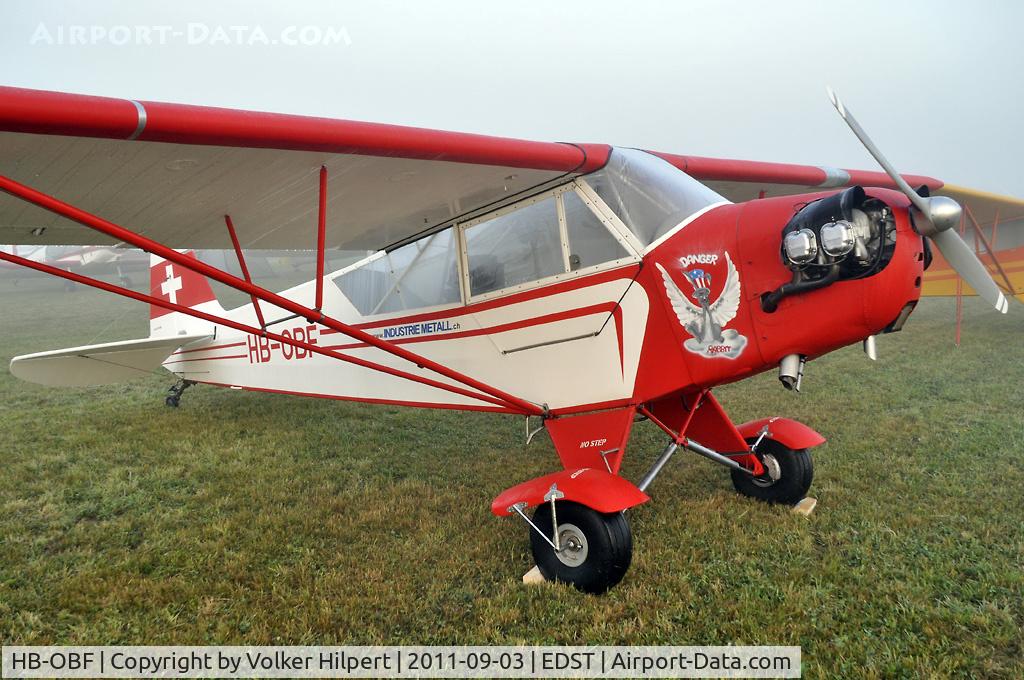 HB-OBF, 1945 Piper J3C-65 Cub Cub C/N 13257, at Hahnweide