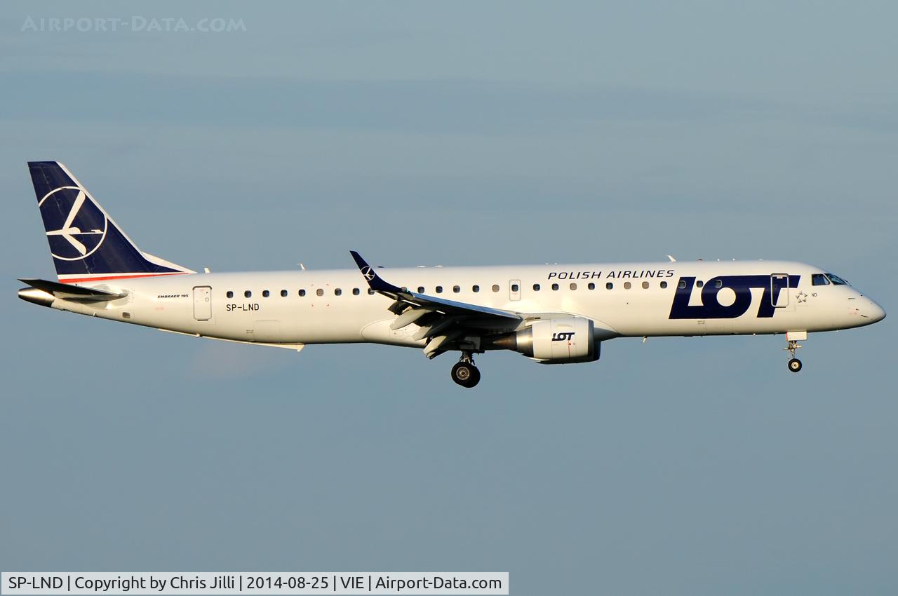 SP-LND, 2012 Embraer 195LR (ERJ-190-200LR) C/N 19000516, LOT Polish Airlines