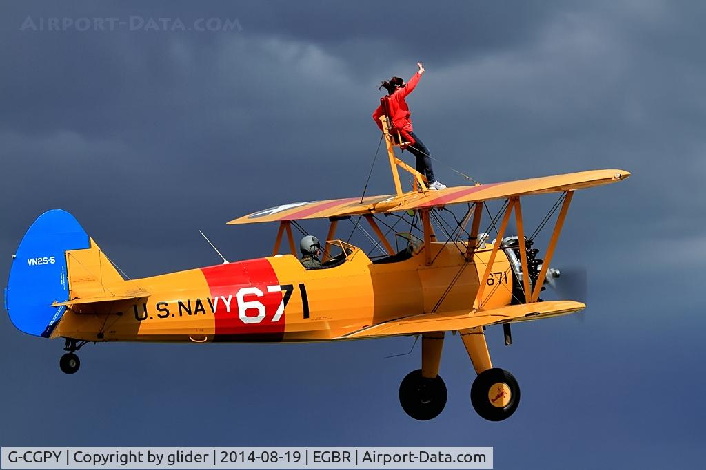 G-CGPY, 1945 Boeing E75N1 C/N 75-5303, Another brave soul !