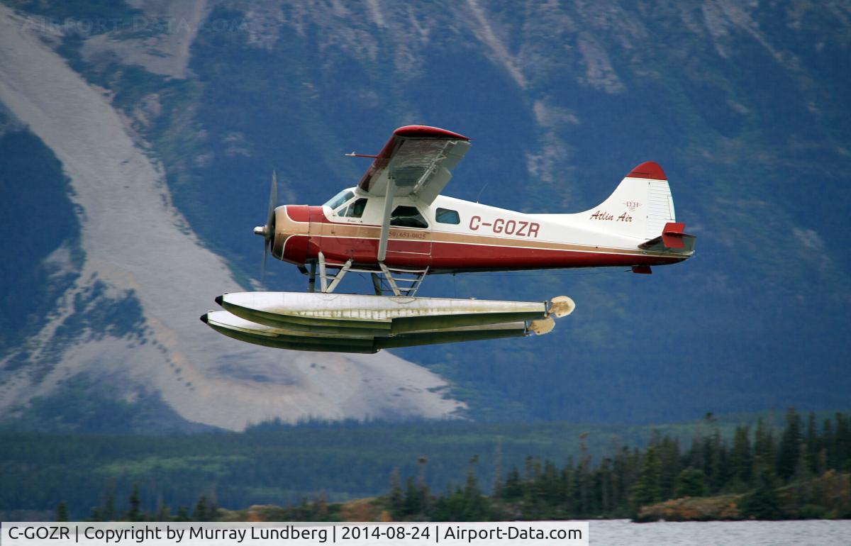 C-GOZR, 1952 De Havilland Canada DHC-2 Beaver Mk. I C/N 800, Taking off from Atlin Lake, BC