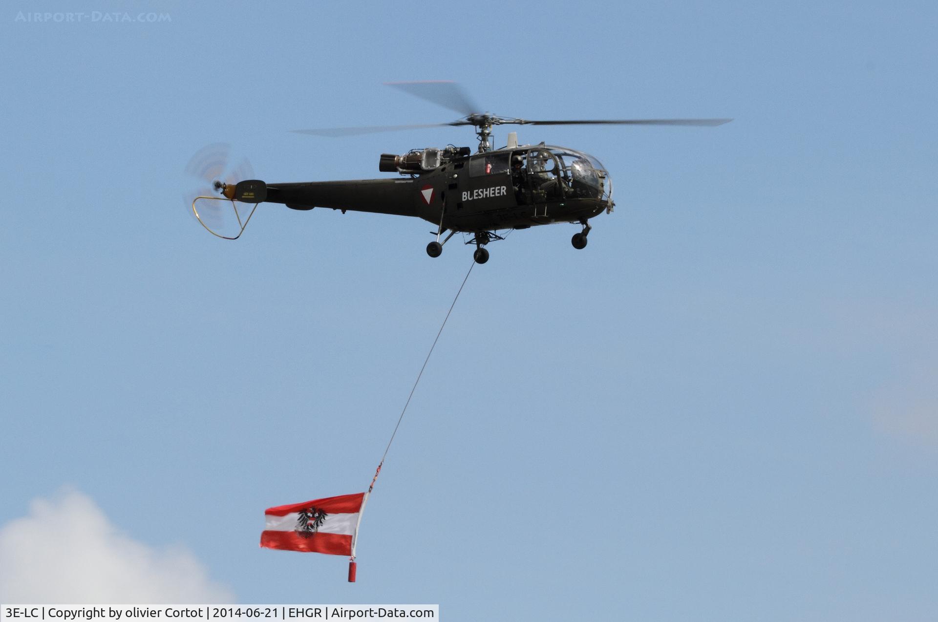 3E-LC, Sud SE-3160 Alouette III C/N 1047, presenting the austrian flag