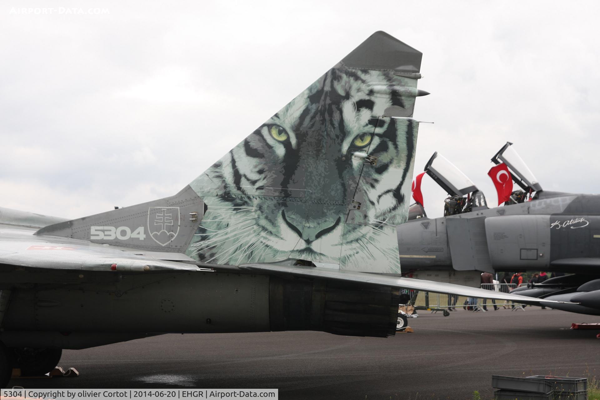 5304, Mikoyan-Gurevich MiG-29UB C/N N50903028253, nice tiger !