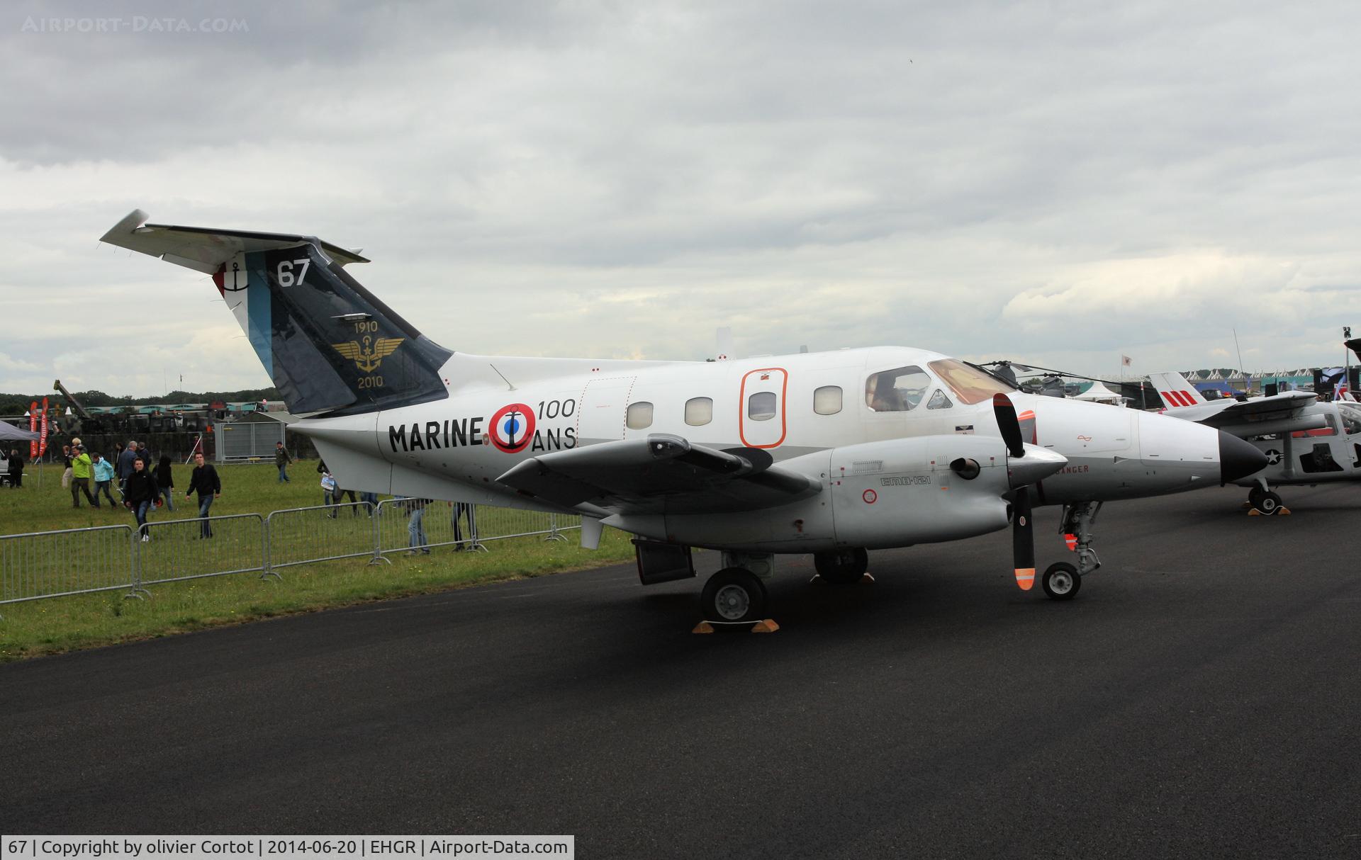 67, Embraer EMB-121AN Xingu C/N 121067, still wearing the anniversary scheme