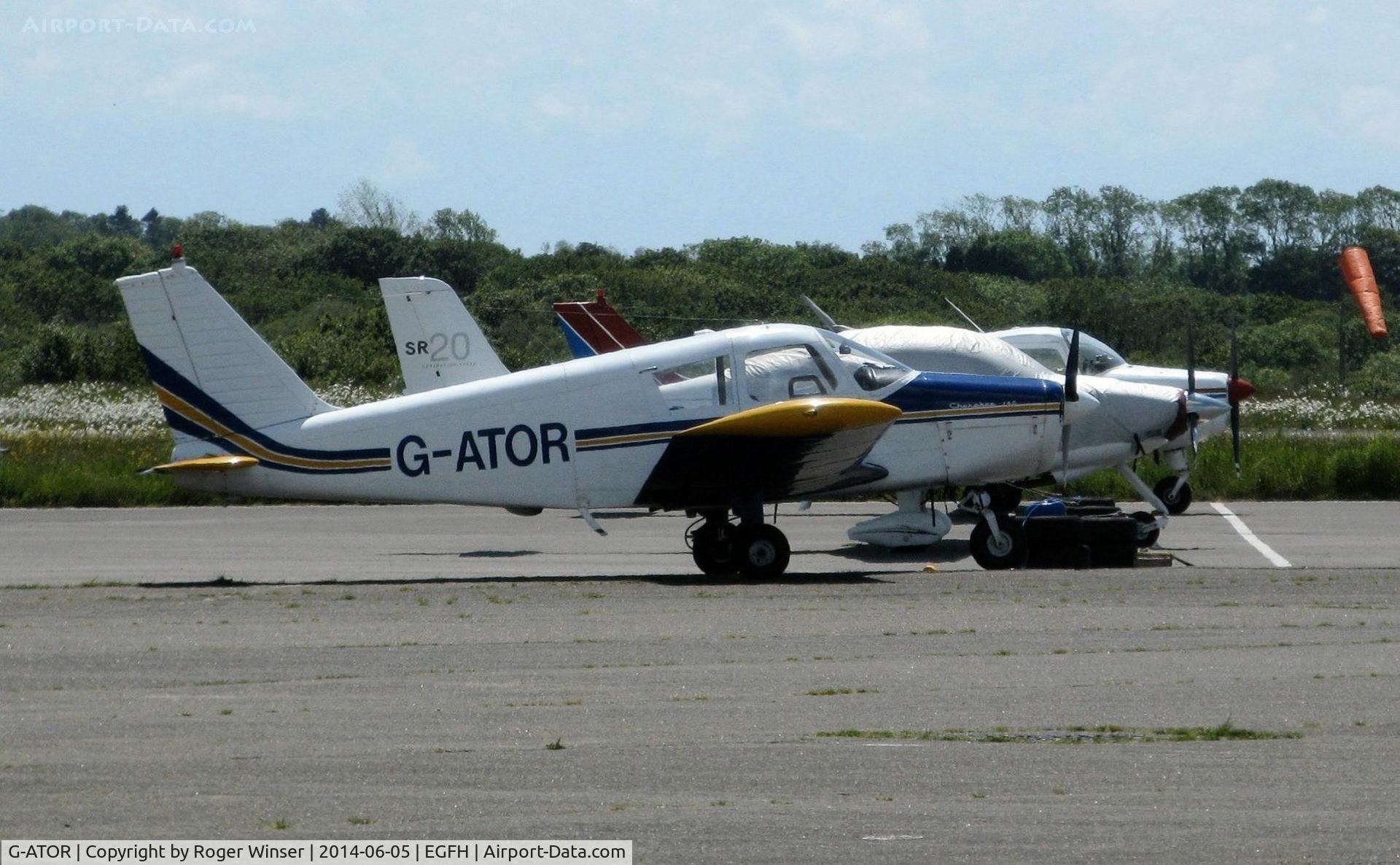 G-ATOR, 1966 Piper PA-28-140 Cherokee C/N 28-21696, Visiting Piper Cherokee.