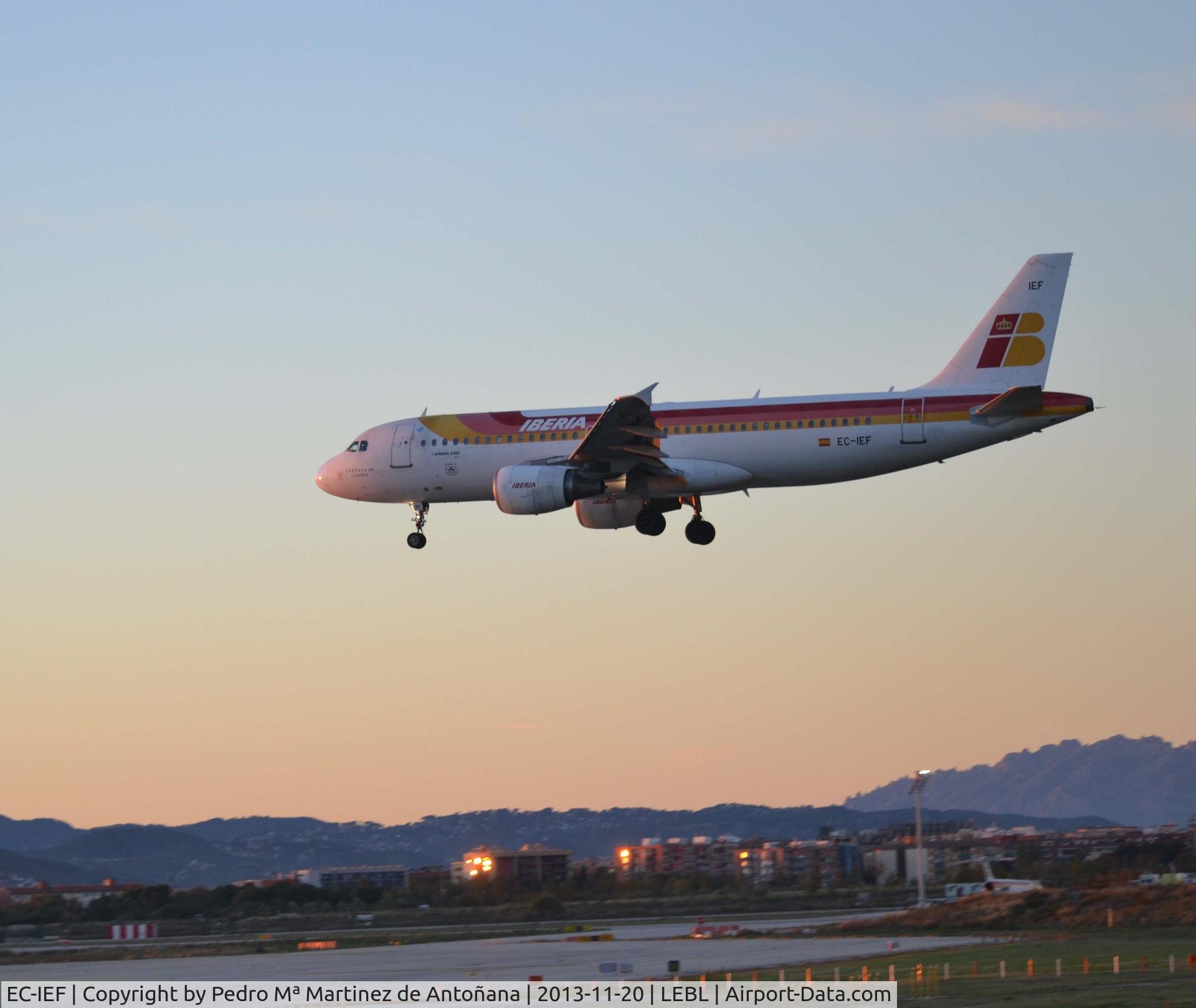 EC-IEF, 2001 Airbus A320-214 C/N 1655, Aeropuerto El Prat Barcelona