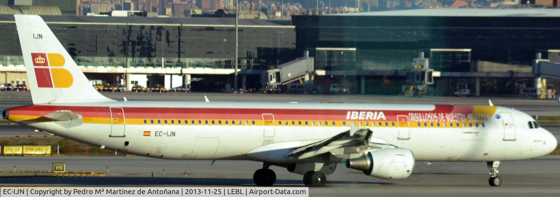 EC-IJN, 2002 Airbus A321-211 C/N 1836, Aeropuerto El Prat Barcelona