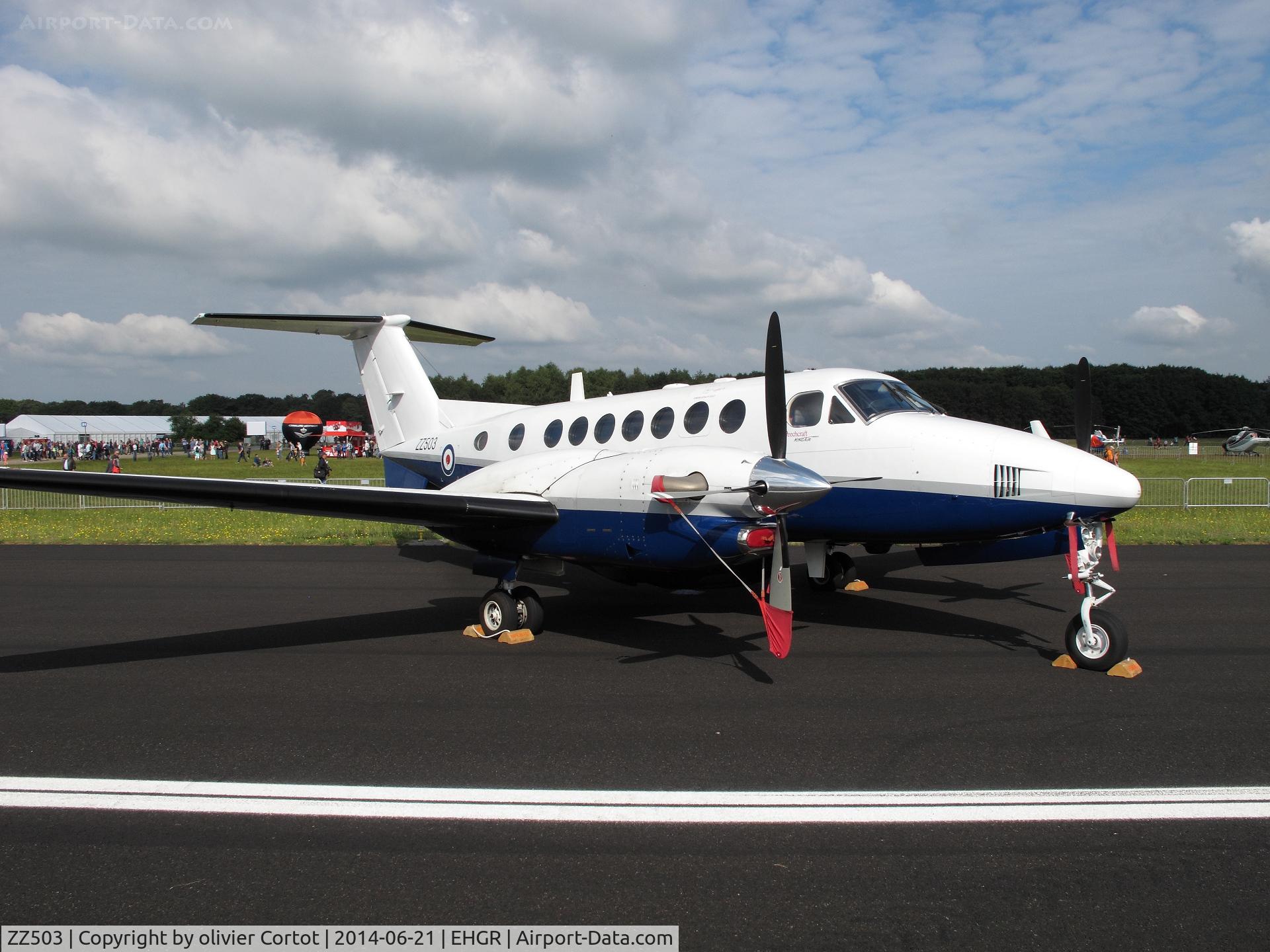 ZZ503, 2008 Hawker Beechcraft B350CER Avenger T1 C/N FL633, Gilze Rijen airshow