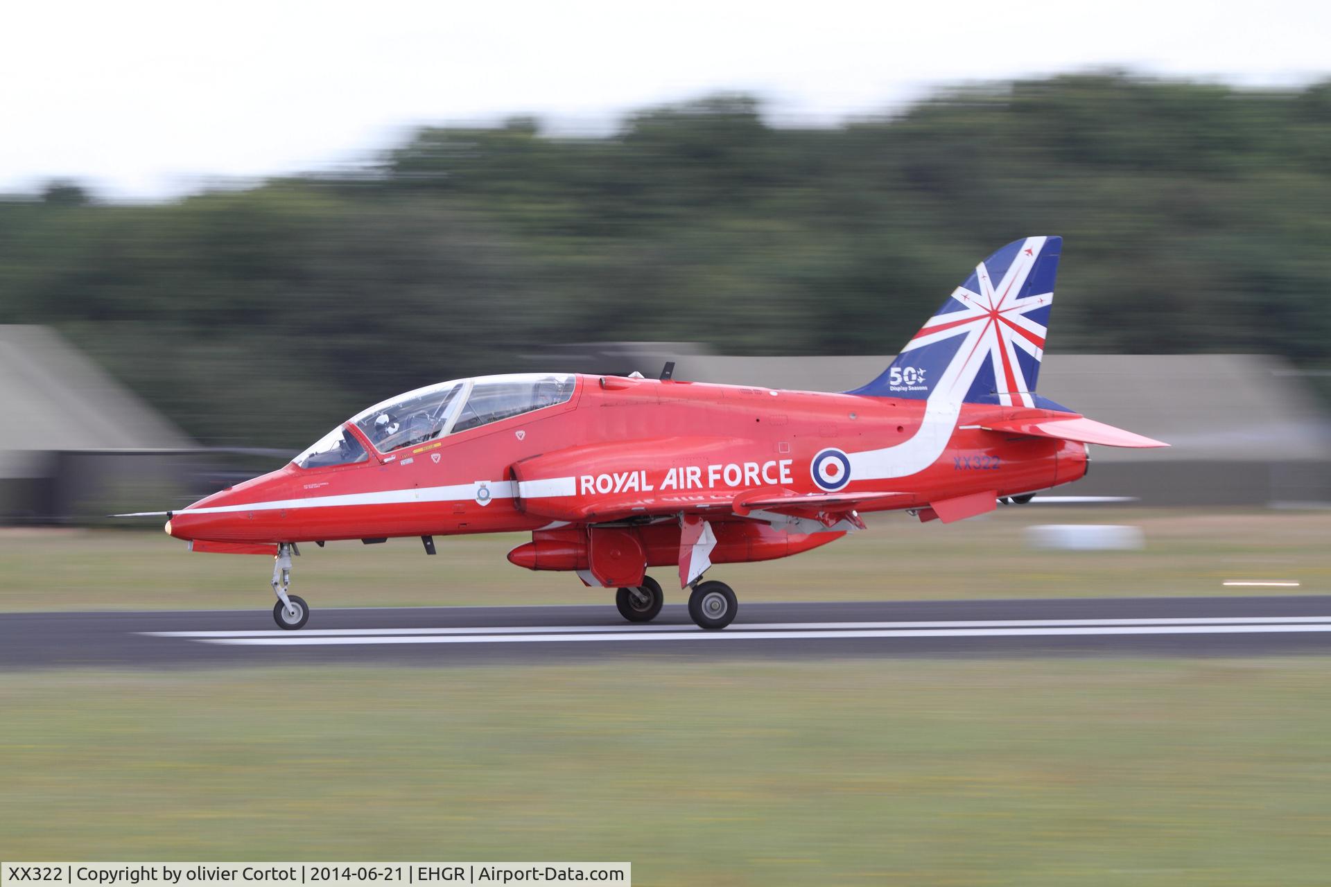 XX322, 1980 Hawker Siddeley Hawk T.1A C/N 165/312147, Gilze Rijen airshow