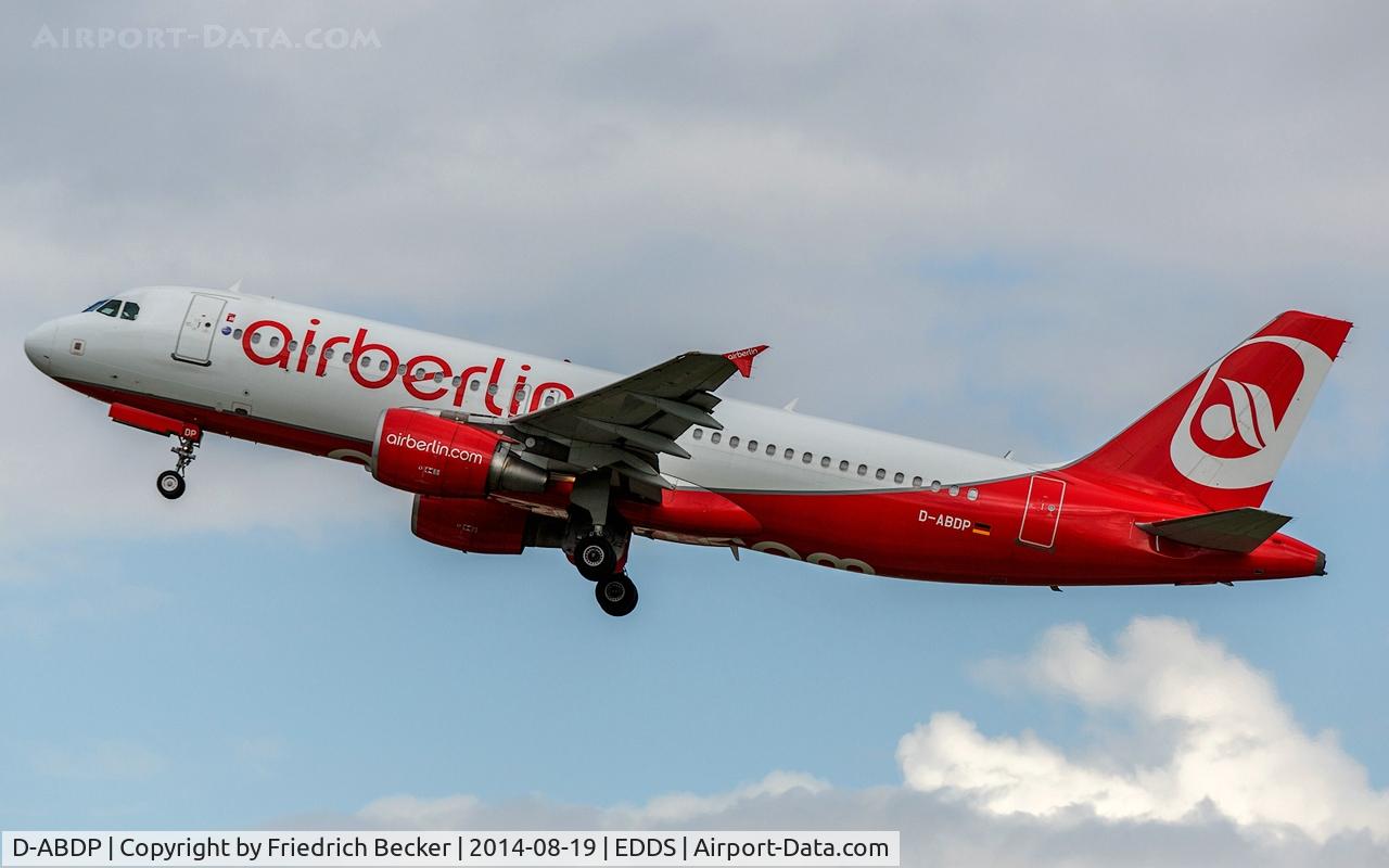 D-ABDP, 2007 Airbus A320-214 C/N 3093, departure from Stuttgart