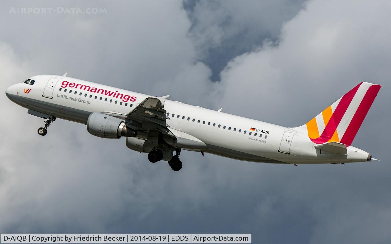 D-AIQB, 1991 Airbus A320-211 C/N 0200, departure from Stuttgart