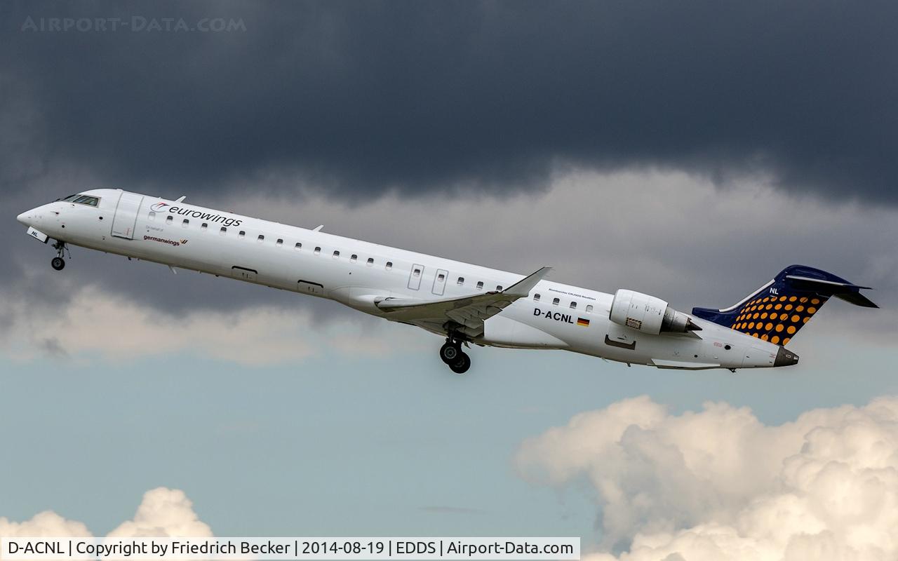 D-ACNL, 2010 Bombardier CRJ-900 NG (CL-600-2D24) C/N 15252, departure from Stuttgart