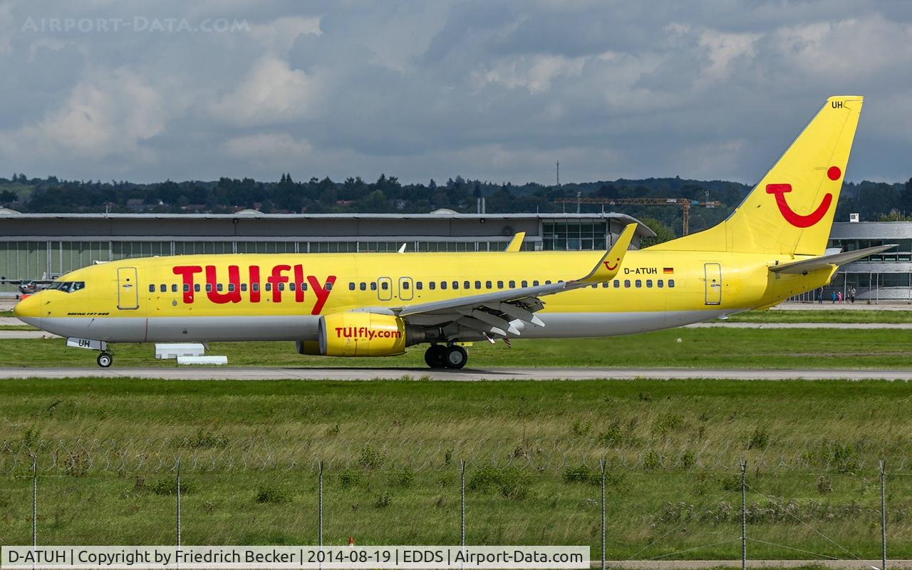 D-ATUH, 2006 Boeing 737-8K5 C/N 34689, vacating the runway