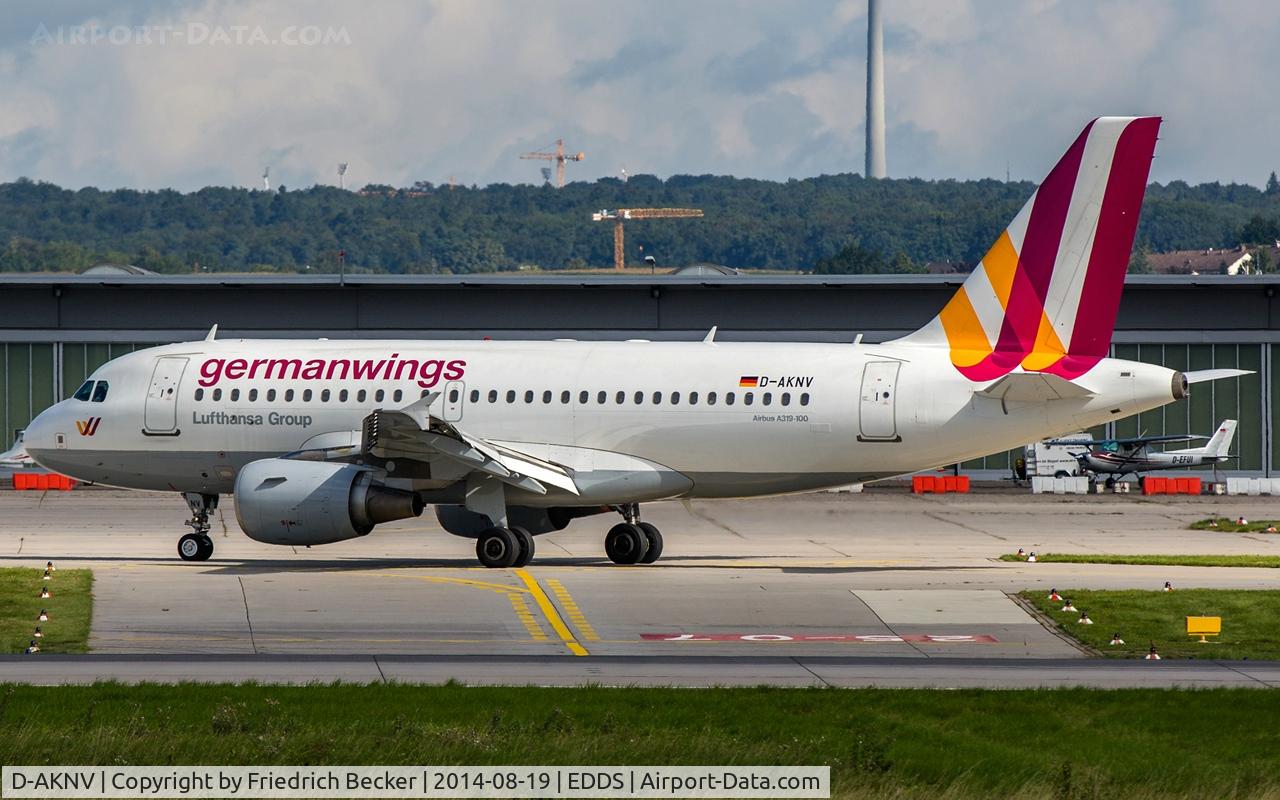 D-AKNV, 2005 Airbus A319-112 C/N 2632, taxying to the gate
