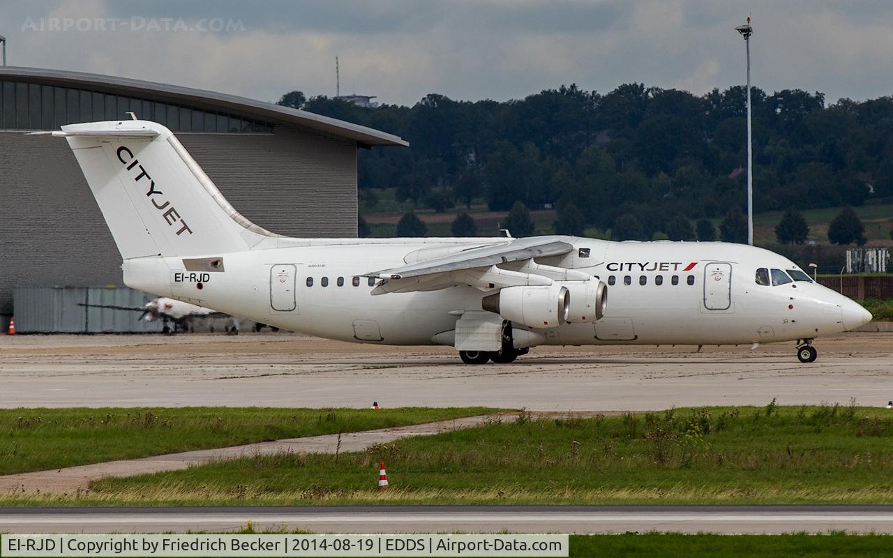 EI-RJD, 1998 BAE Systems Avro 146-RJ85 C/N E.2334, taxying to the active