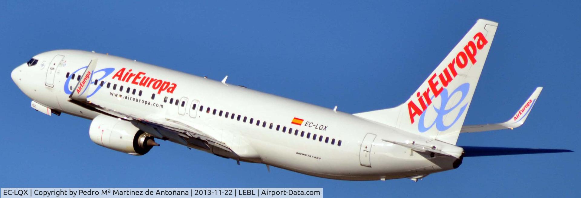 EC-LQX, 2012 Boeing 737-85P C/N 36589, Aeropuerto El Prat Barcelona