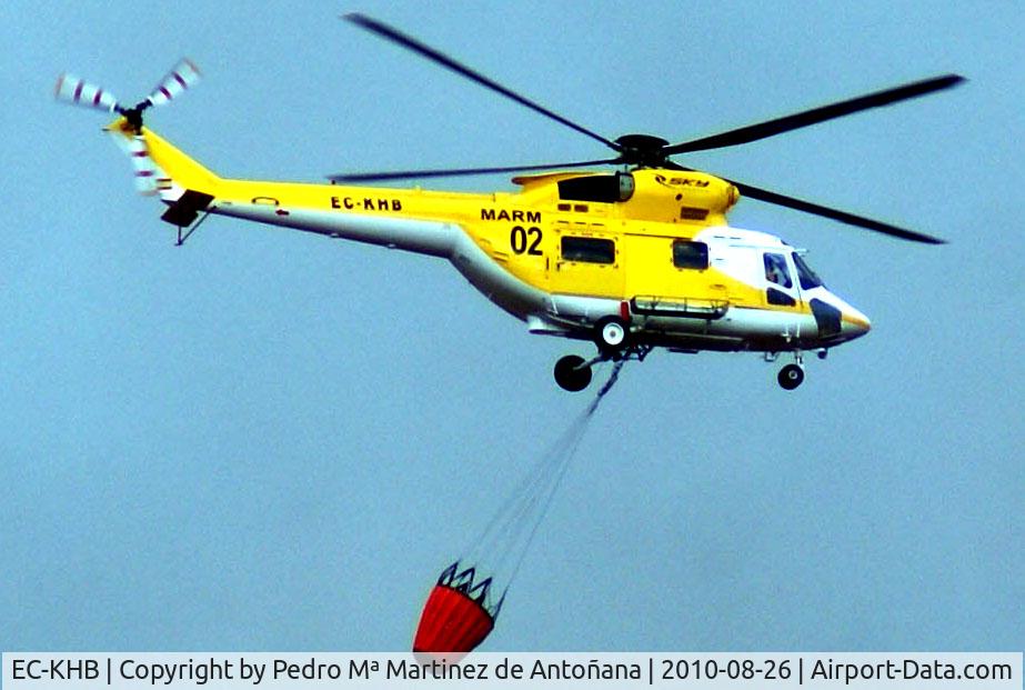 EC-KHB, PZL-Swidnik W-3A Sokól C/N 370509, En Vuelo Uzquiano - España