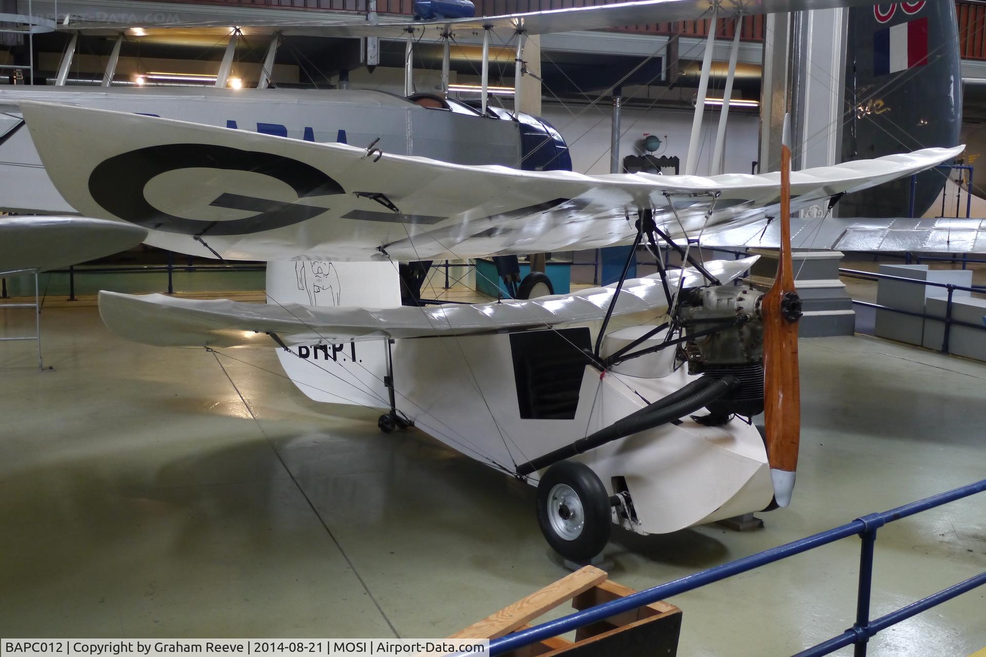 BAPC012, 1936 Mignet HM.14 Pou-du-Ciel C/N BAPC.012, On display at the Museum of Science and Industry, Manchester.