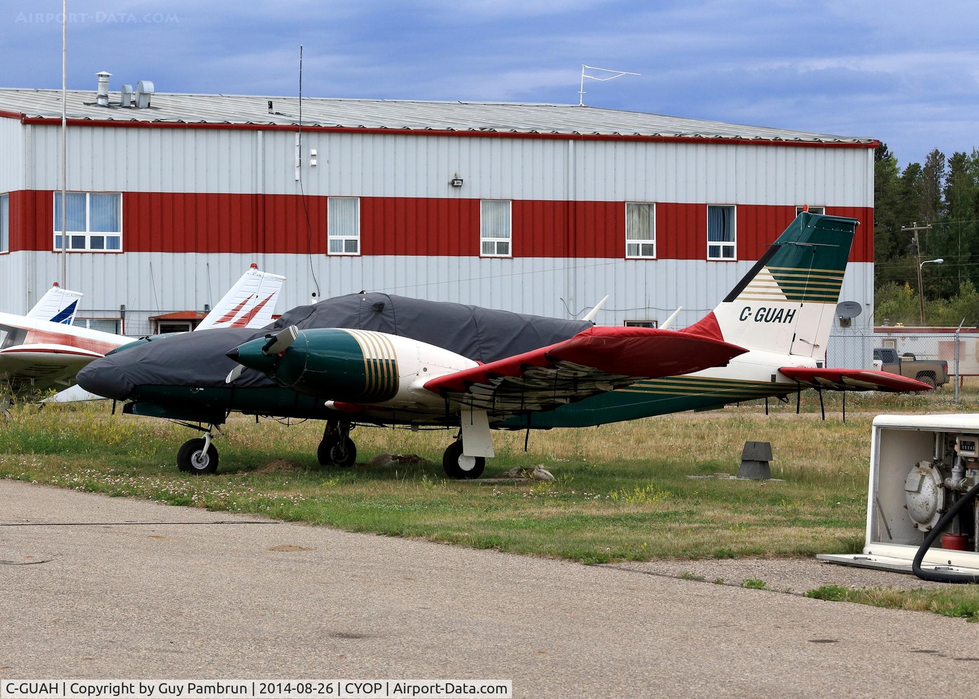 C-GUAH, 1975 Piper PA-34-200T C/N 34-7570234, @ Rainbow Lake Airport