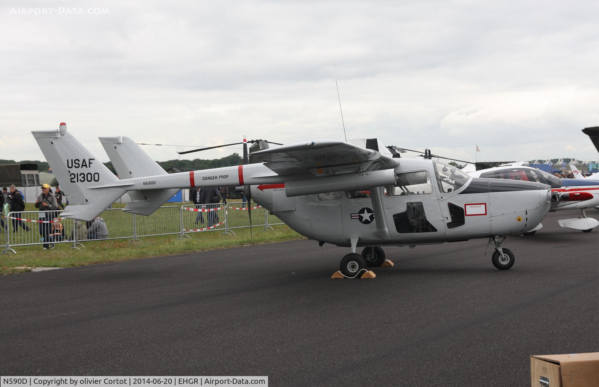 N590D, 1967 Cessna O-2A Super Skymaster C/N 337M-0006, Gilze Rijen airshow