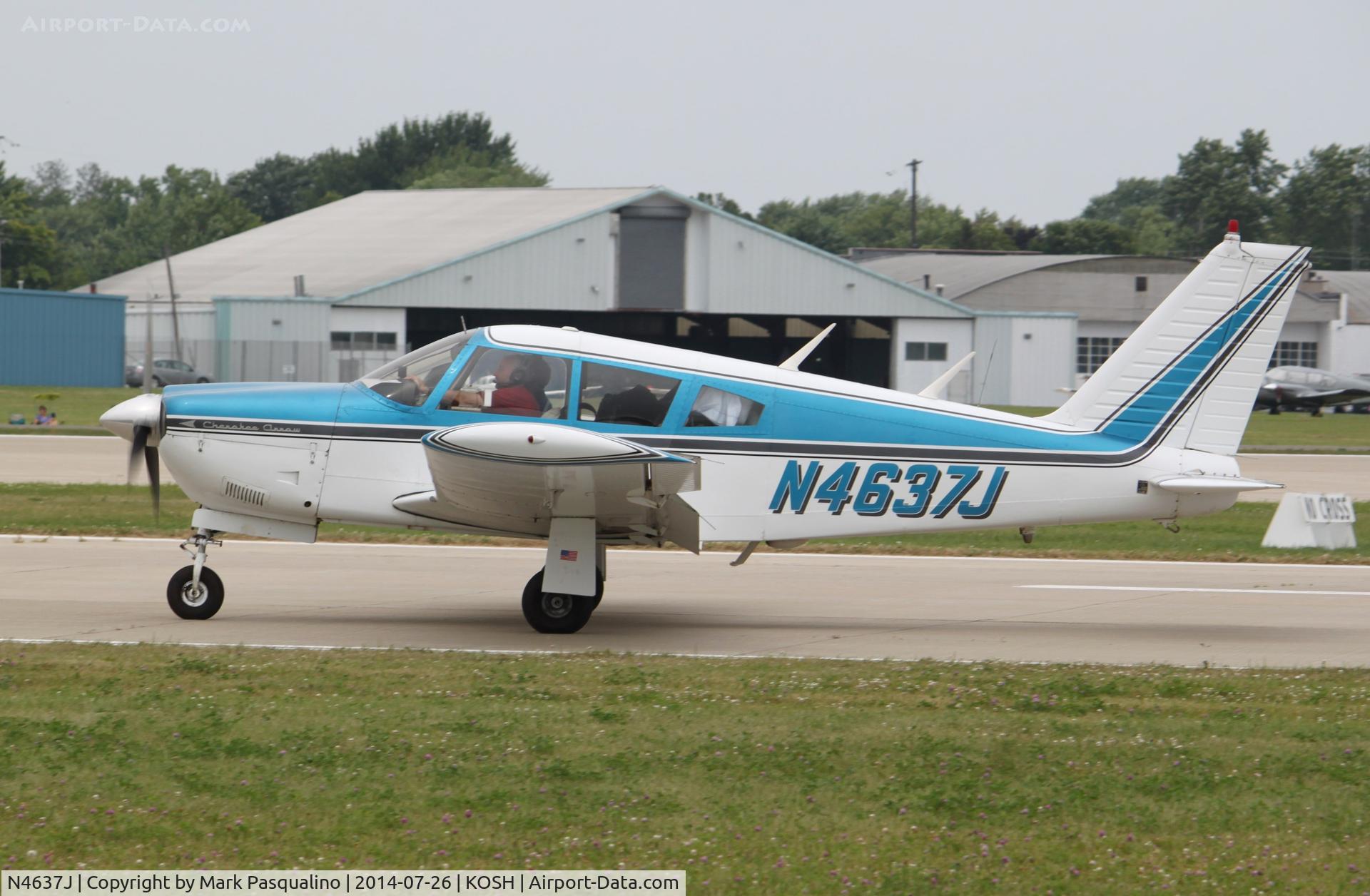 N4637J, 1968 Piper PA-28R-180 Cherokee Arrow C/N 28R-30526, Piper PA-28R-180