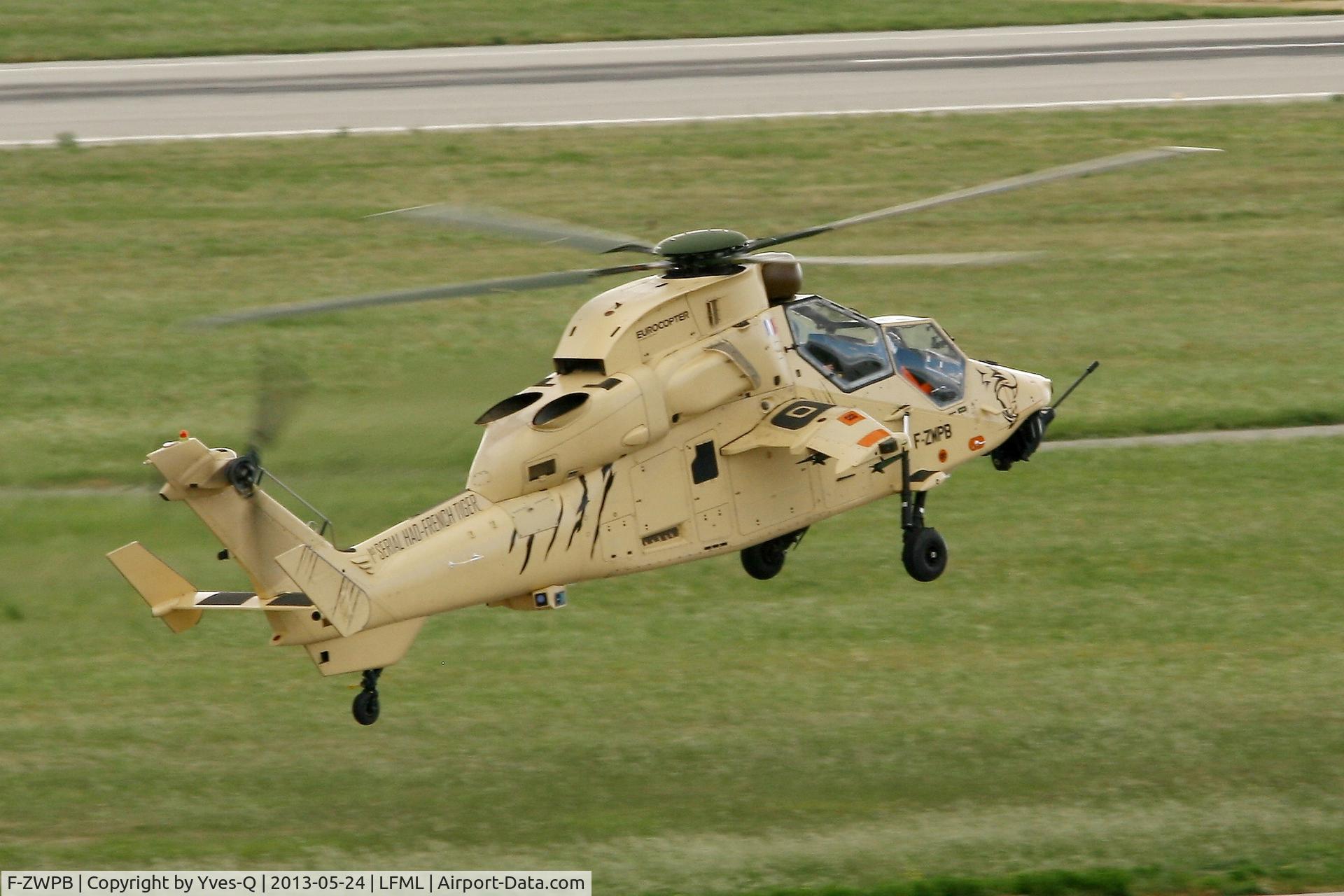 F-ZWPB, 2012 Eurocopter EC-665 Tiger HAD C/N 6001, Eurocopter EC-665 HAD Tigre, test flight, Marseille-Provence Airport (LFML-MRS)