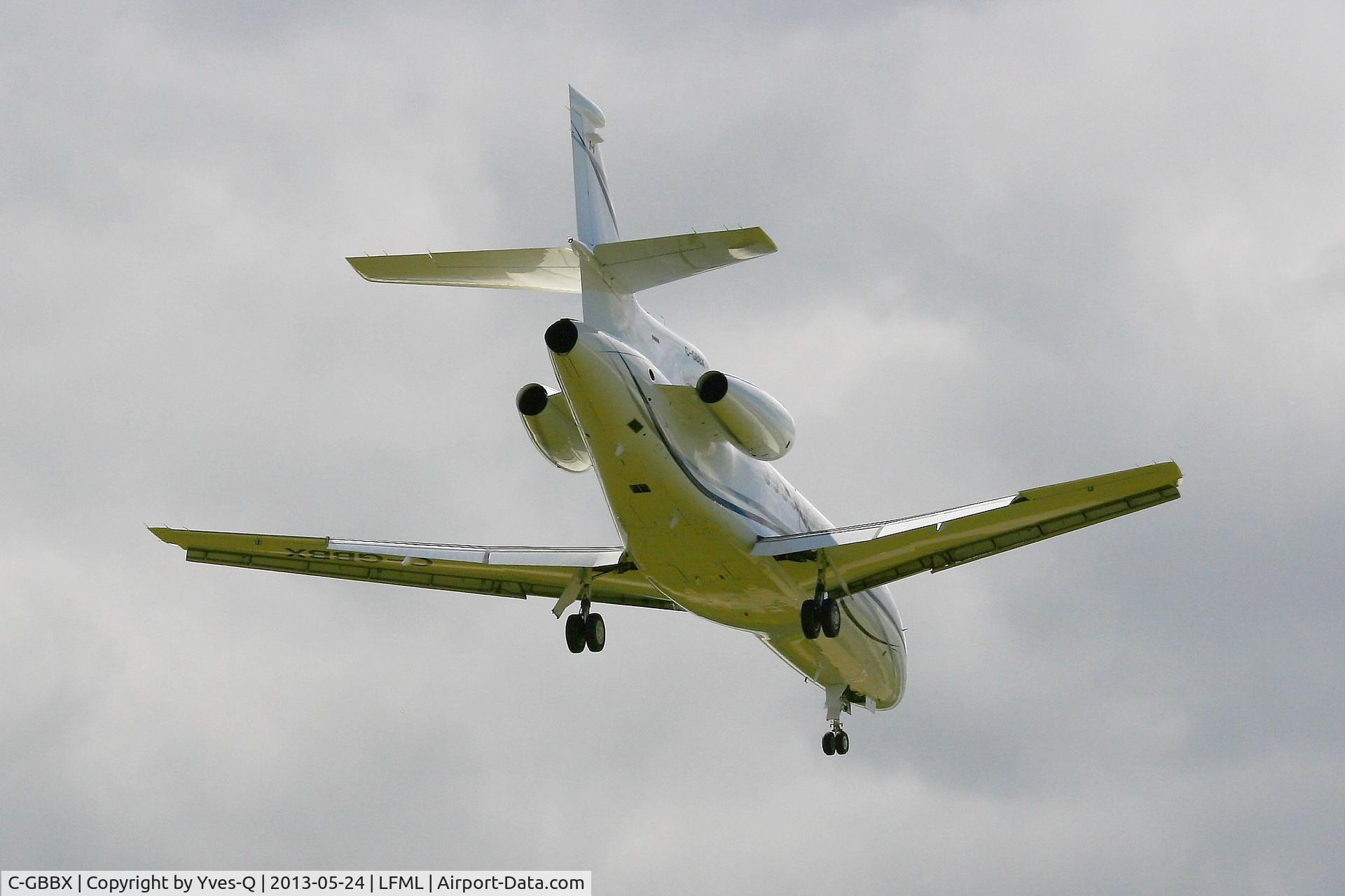 C-GBBX, 2000 Dassault Falcon 900EX C/N 64, Dassault Falcon 900EX, Short approach Rwy 31L, Marseille-Marignane Airport (LFML-MRS)